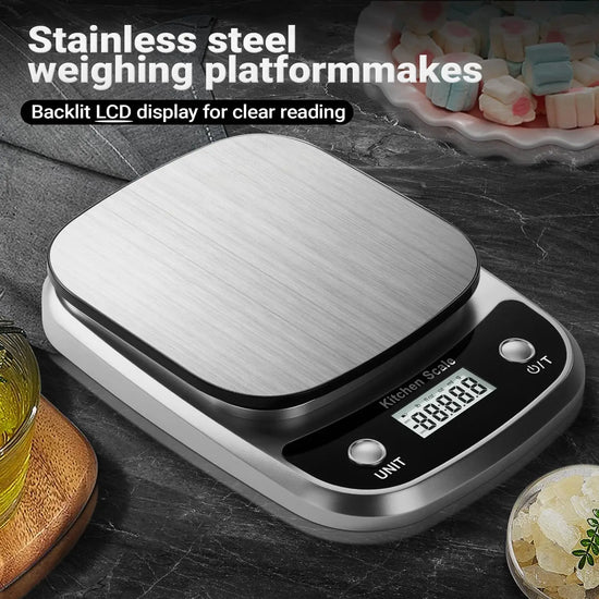 1pc Accurate Digital Kitchen Scale for Cooking and Baking - 22lb Capacity in Grams and Ounces Perfect for Coffee Meat and More