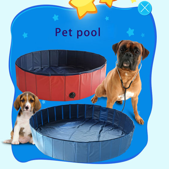 Portable Pet Pool Foldable Dog Cat Bathtub Pet Supplies Outdoor Children&