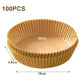 50pcs/set Disposable Air Fryer Paper Liner 20CM Oil-proof Water-proof Airfryer Disposable Cooking Paper Trays Baking Paper