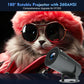 Projector Android11 4K 1280*720P HY300 Pro Dual Wifi 260ANSI 180 Flexible BT5.0 Cinema Outdoor Portable Projetor
