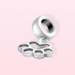 S925 Sterling Silver Adorable Pet Paw Print Pendant Fashion DIY Bead Accessories