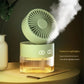 Hogar Spray fan Humidifier Cooling Fan With Night Light 350 Ml Tank Desktop Fan Turbine Foldable Cold Air Humidifier Spray Fan