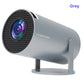Projector Android11 4K 1280*720P HY300 Pro Dual Wifi 260ANSI 180 Flexible BT5.0 Cinema Outdoor Portable Projetor