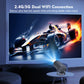 Projector Android11 4K 1280*720P HY300 Pro Dual Wifi 260ANSI 180 Flexible BT5.0 Cinema Outdoor Portable Projetor