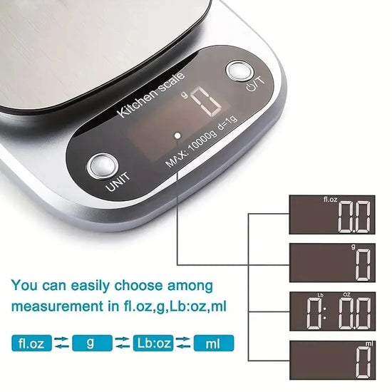 Accurate Digital Kitchen Scale for Cooking and Baking